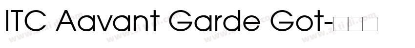 ITC Aavant Garde Got字体转换